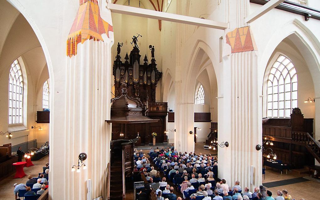 Stichting Groningen Orgelland (SGO) vierde maandagmiddag in de Groningse Der Aa-kerk haar vijftigste verjaardag. beeld Anjo de Haan