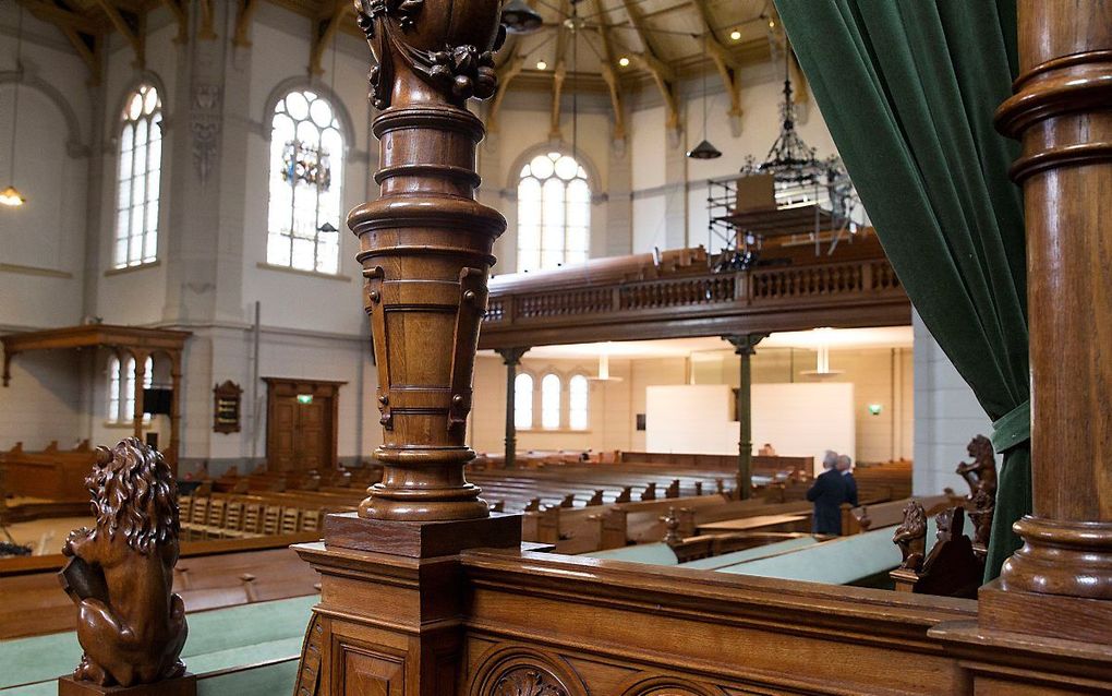 Interieur van de Grote Kerk in Apeldoorn. Apeldoorn is een van de veertig gemeenten die vorige maand subsidie ontvingen voor het opstellen van een kerkenvisie. beeld RD, Anton Dommerholt