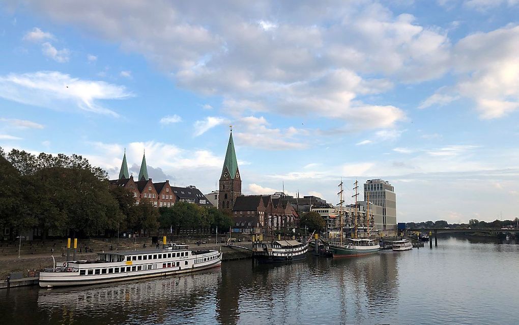 Stadsgezicht Bremen met de Sint-Martinikerk. beeld RD