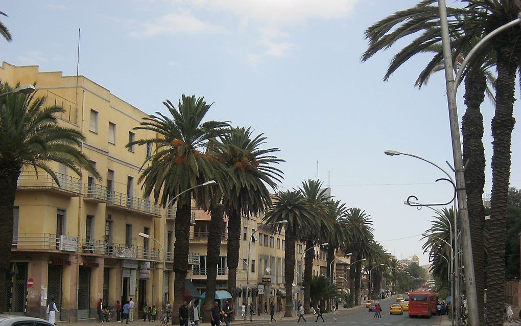 Straatbeeld van de Eritrese hoofdstad Asmara. beeld RD