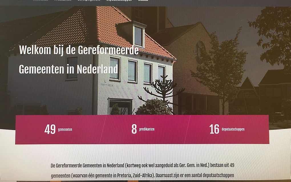 Schermopname van de nieuwe website. beeld RD