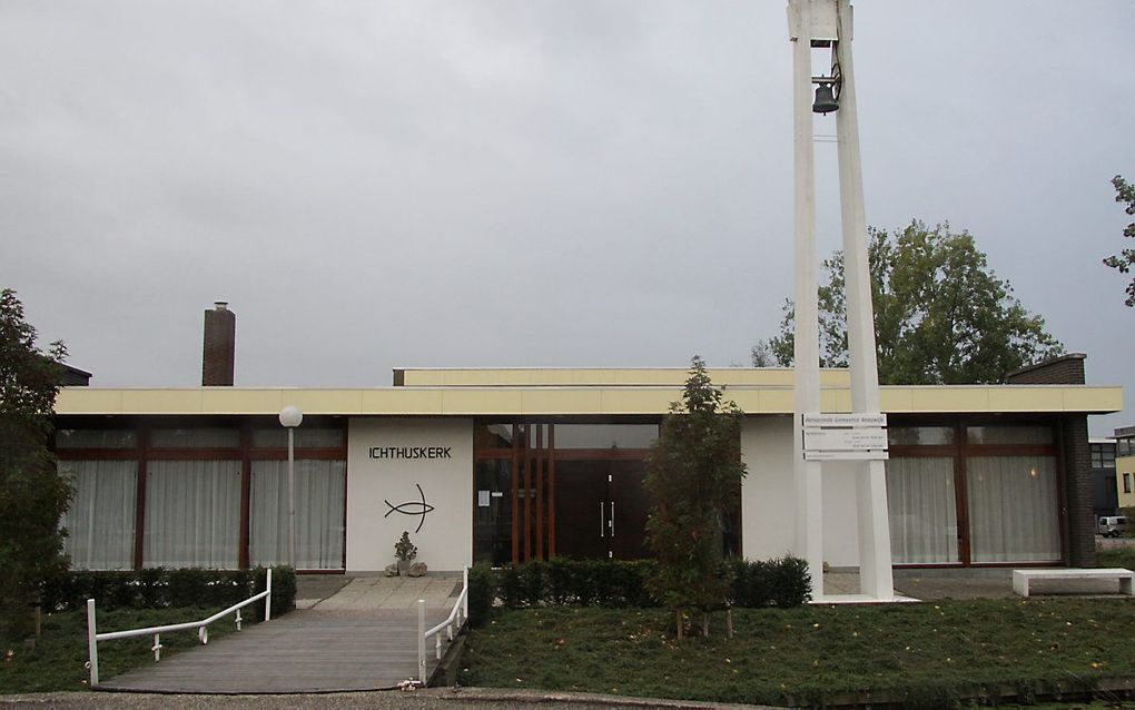 Hervormde Ichthuskerk in Reeuwijk. beeld Henk Krist