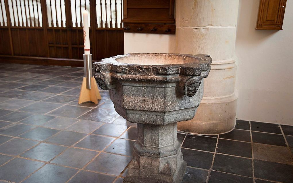 Doopvont in de Grote Kerk te Epe. beeld RD, Henk Visscher