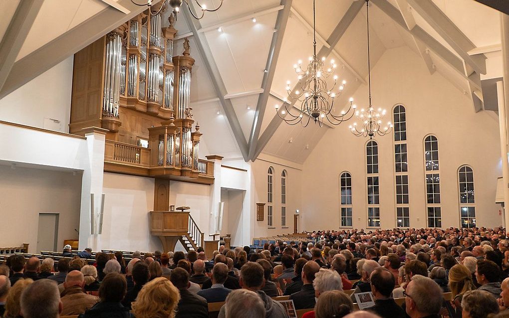 Ingebruiknameconcert op het nieuwe Van den Heuvelorgel in de Bethelkerk van Lunteren, vrijdagavond 29 november. beeld Klomp Creative