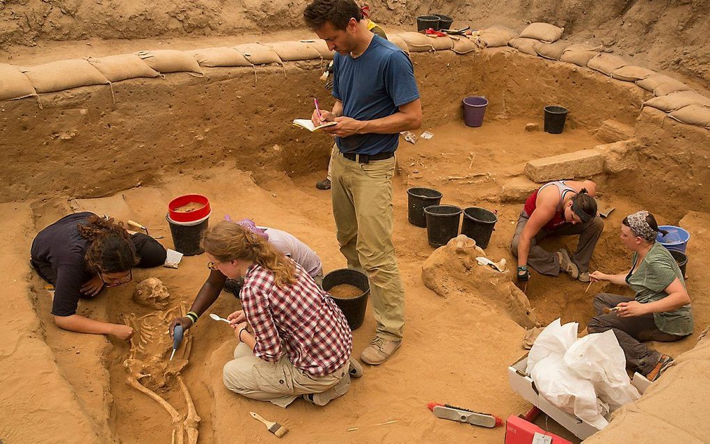 Archeologisch onderzoek in de Filistijnse stad Ashkelon. beeld Leon Levy Expedition