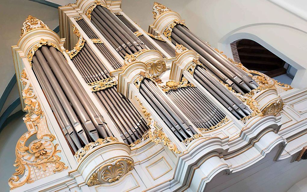 Het orgel in de Oude Kerk in Ede. beeld Niek Stam