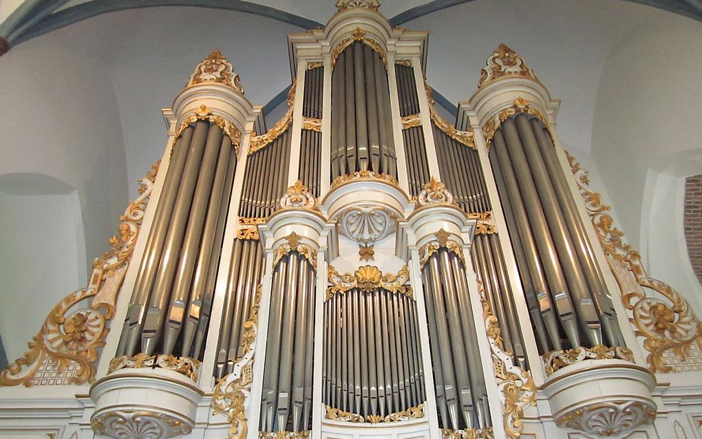 Het orgel in de Oude Kerk te Ede. beeld orgelcommissie Oude Kerk Ede