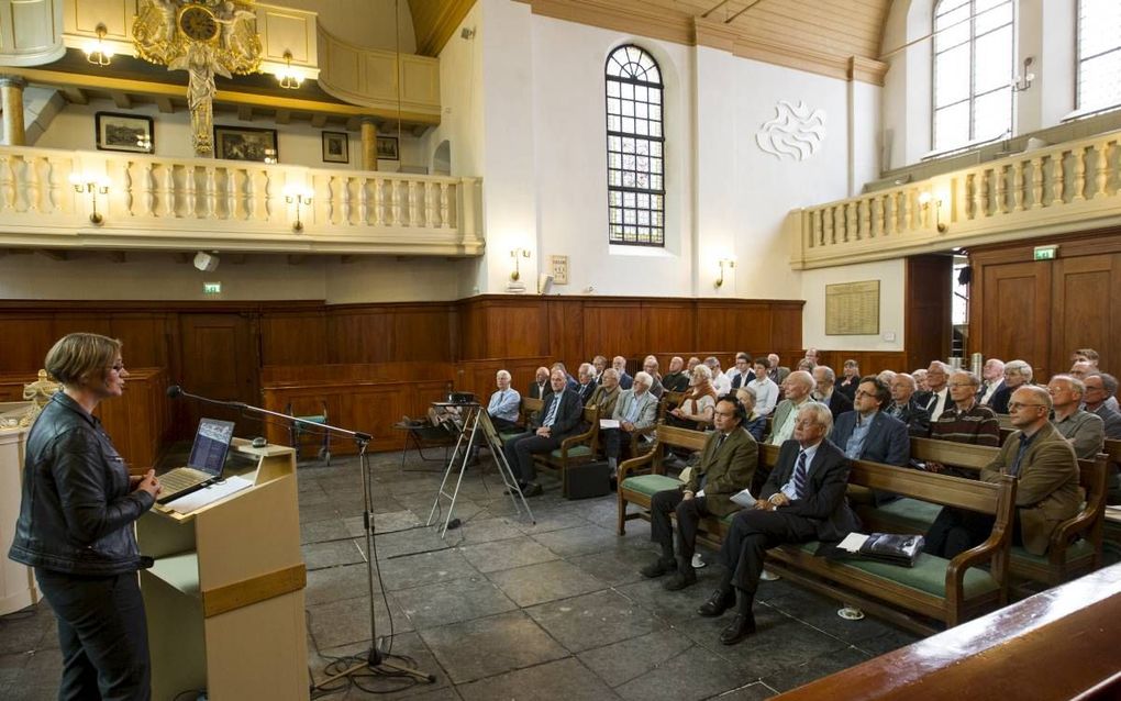 Het Kerkhistorisch Gezelschap vergaderde maandag in de Lutherse Kerk te Utrecht. beeld RD, Anton Dommerholt