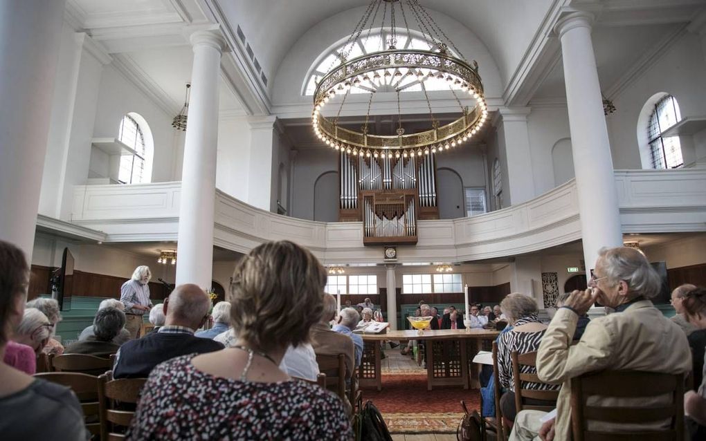 De oude doopsgezinde gemeente in Haarlem, ooit een schuilkerk, was een de entourage van een debat over geloof in de moderne tijd. beeld Eran Oppenheimer