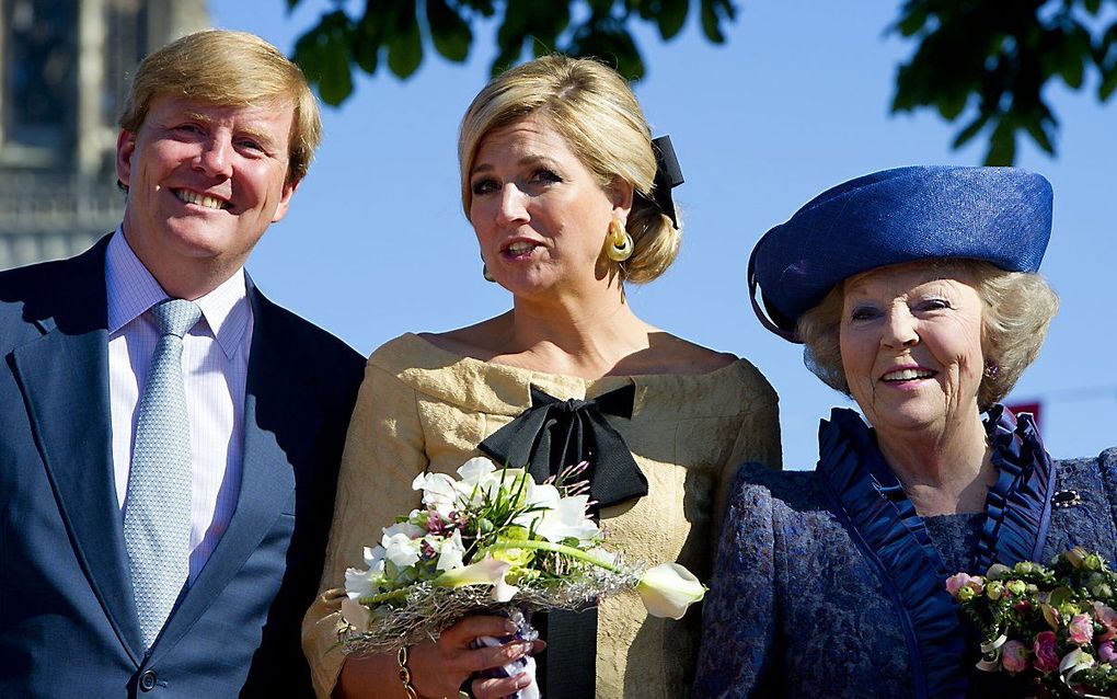 Koninklijke familie in Rhenen. Foto ANP