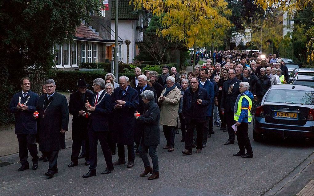 Stille tocht door Amersfoort, woensdagavond. beeld RD, Anton Dommerholt