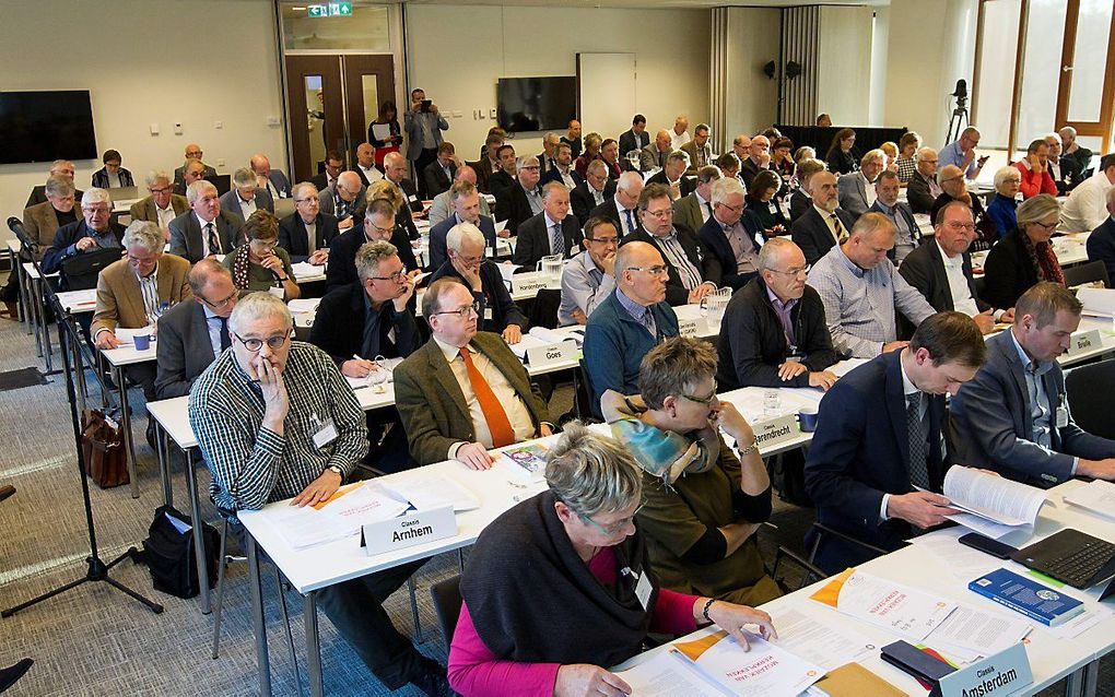 Archiefbeeld van de generale synode van de Protestantse Kerk in Nederland, november 2018. beeld RD, Anton Dommerholt