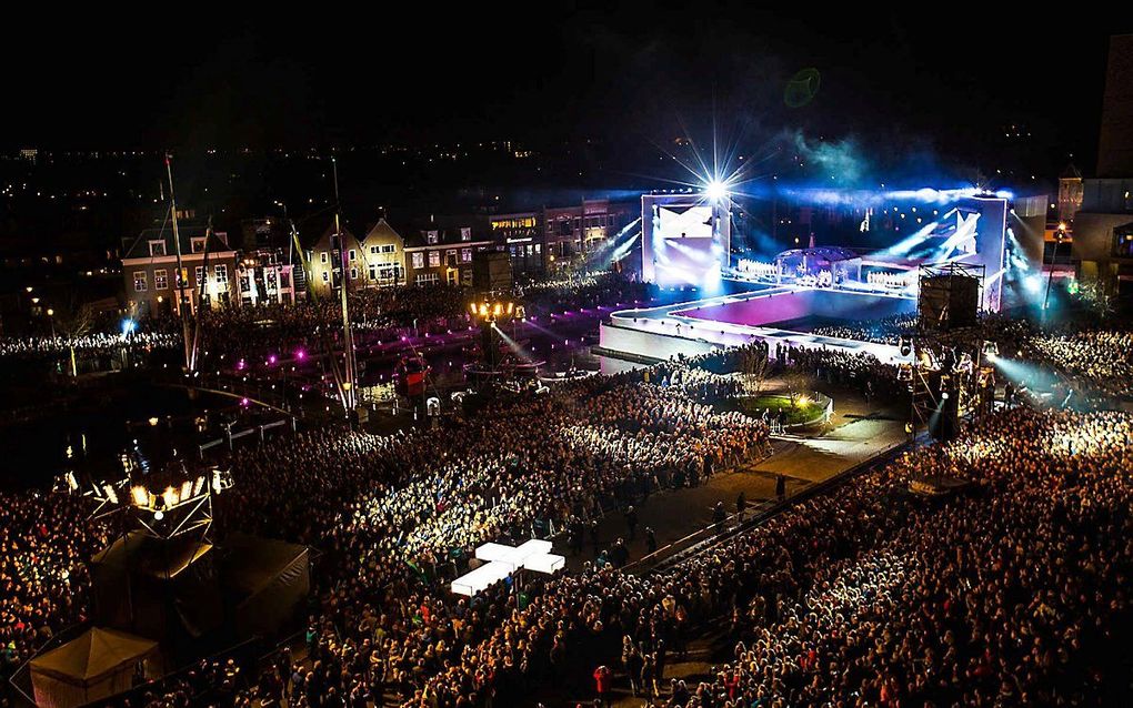 De zevende editie van The Passion, in Leeuwarden, 2017. beeld Michaël Terlouw