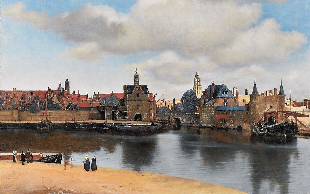 Gezicht op Delft. beeld Wikimedia