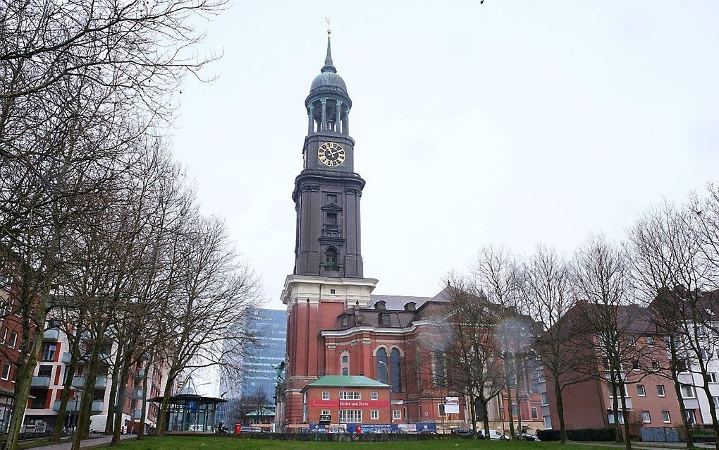 Veel Duitse kerken zijn gesloten. Foto: kerk in Hamburg. beeld EPD, Stephan Wallocha