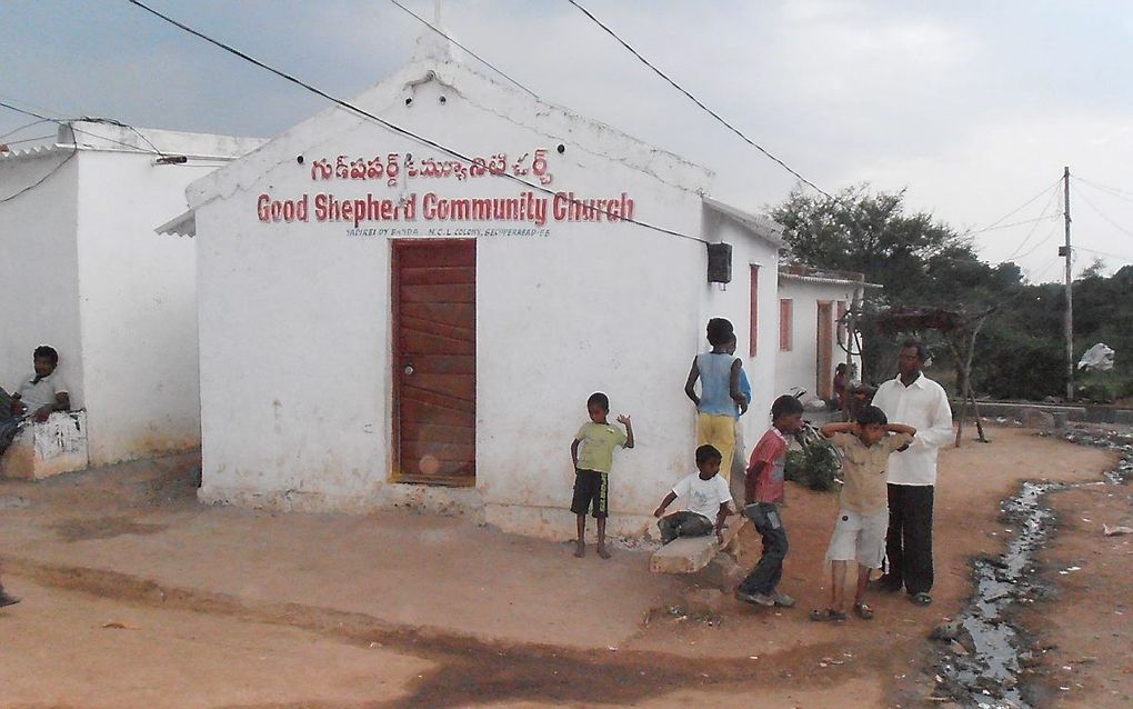 Kerkje in India. beeld Wilbert van Saane