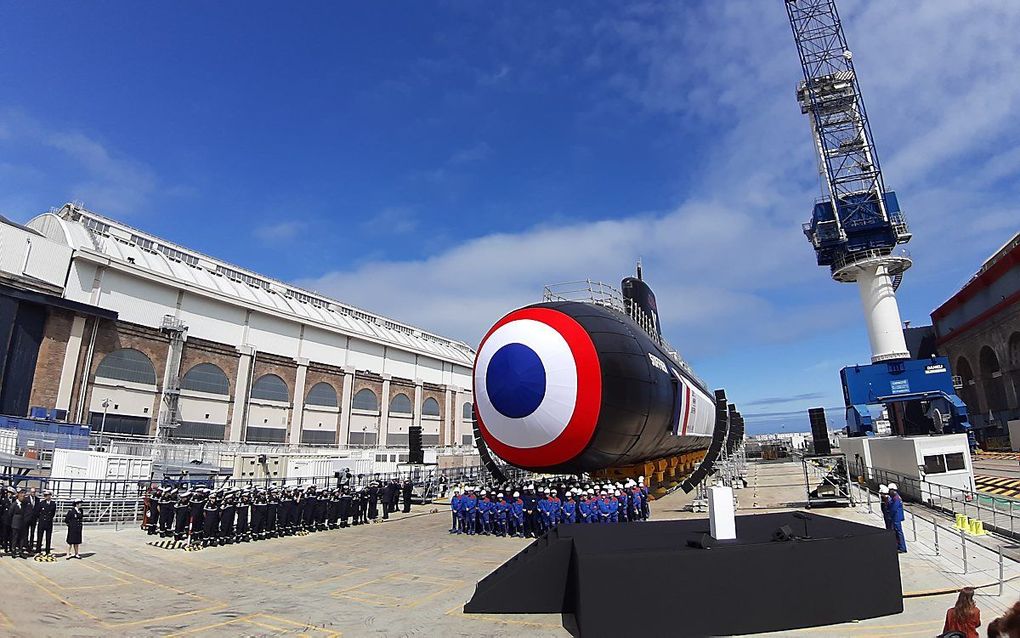 Werf Naval Group in Cherbourg. beeld Riekelt Pasterkamp