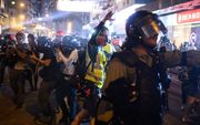 Protesten in HongKong, vorig jaar. beeld AFP