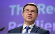 Valdis Dombrovskis. beeld AFP