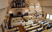 De generale synode van de Christelijke Gereformeerde Kerken vergaderde in september 2020 in de Nunspeetse Dorpskerk. beeld RD, Anton Dommerholt