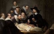 "De anatomische les van Dr. Nicolaes Tulp" van Rembrandt. beeld collectie Mauritshuis, Den Haag