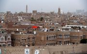 Blik op de Oude Stad van Sanaa. beeld EPA, YAHYA ARHAB
