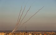 Raketten regenen neer op Israël. beeld AFP