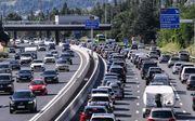 De snelweg A7 tussen Lyon en Vienne. beeld AFP, Philippe Desmazes