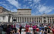 Het Sint-Pietersplein in Vaticaanstad eerder deze maand. beeld AFP, Andreas Solaro