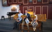 De winnaars (v.l.n.r.): Jan Dubbelhuis, Luuk Schuurman en Joas van Marle. beeld Kees Verhoek