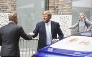 Koning Willem-Alexander arriveert in Groningen. beeld ANP, Vincent Jannink