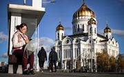 De grote Russisch-orthodoxe Basiliuskathedraal in Moskou. beeld AFP, Alexander Nemenov