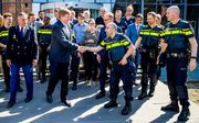 Koning Willem-Alexander brengt een bezoek aan de Politieacademie in 2018. beeld ANP, Patrick van Katwijk