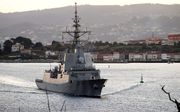 Behalve gevechtsvliegtuigen stuurt Spanje ook fregatten naar de Zwarte Zee. beeld EPA, Kiko Delgado