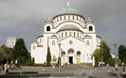 Monumentaal Servisch-orthodox kerkgebouw in Belgrado: de Kathedraal van St. Sava. De bouw ervan begon in 1935. beeld Hjalmar Guit