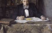 Hugo de Vries, geschilderd door de bekende portretschilderes Thérèse Schwartze. beeld Wikipedia