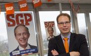 SGP-campagneleider Van Berkum: „De verkiezingsuitslag ligt vast in Gods goede hand.” beeld RD, Anton Dommerholt