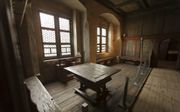 De kamer in het Lutherhuis in Wittenberg waar Luther zijn tafelgesprekken hield, is opgeknapt. beeld RD, Henk Visscher