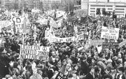 Vredesdemonstratie van IKV in 1981. beeld ANP