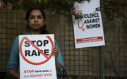 Demonstratie tegen seksueel geweld. beeld AFP
