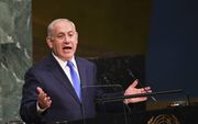 NEW YORK. De Israëlische premier Netanyahu uitte bij de VN zijn zorgen over Iran. beeld AFP, Don Emmert