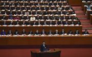 President Xi Jinping bij de opening van het congres van zijn partij op 18 oktober. beeld AFP, Wang Zhao
