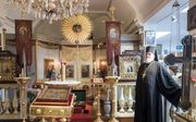 Vader Nikon is al 34 jaar verbonden aan de Russisch-orthodoxe kerk in Den Haag.  beeld Sjaak Verboom