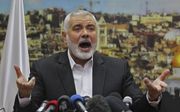 Hamasleider Haniya veroordeelt het besluit van Trump. beeld AFP