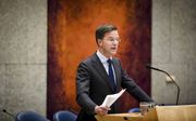 Premier Rutte snapt de zorg van de SGP dat de EU zich stap voor stap in de richting van een superstaat ontwikkelt, maar het kabinet is daar niet bang voor.  beeld ANP, Bart Maat