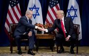 „Na acht jaar anti-Israëlpolitiek van Obama heeft Trump te kennen gegeven dat hij de band met Israël weer wil versterken.” Foto: ontmoeting tussen president Trump en de Israëlische premier Netanyahu in New York, tijdens de Algemene Vergadering van de Vere