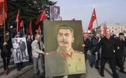 Stalin blijft bij veel Russen populair.  beeld AFP, Vano Shlamov