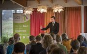 Ds. A. D. Fokkema sprak zaterdag in Wijk aan Zee op de eerste 30+ conferentie van de christelijke gereformeerde jongerenorganisatie LCJ. beeld Martin Mooij