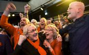 PvdA-lijsttrekker Jacobi viert feest in Leeuwarden. beeld ANP, Vincent Jannink