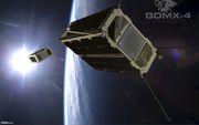 Nanosatelliet GOMX-4B gebruikt vloeibaar butaan als brandstof. beeld GomSpace